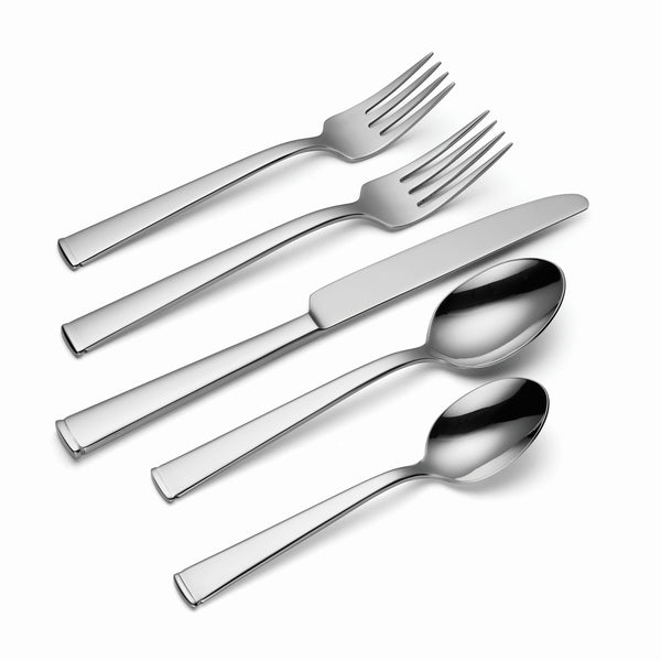 Lenox Oneida Perry 45 Piece Everyday Flatware Set, Service for 8 Metallic, STAINLESS METAL H253045AL20