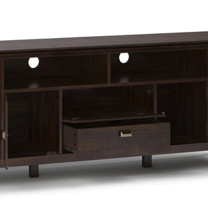 English Elm Artisan 72" Tv Media Stand - Handcrafted Solid Wood With Vintage Charm & Ample Storage For Tvs Up To 80" B136P158427