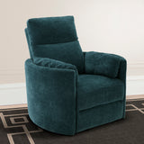 Parker House Parker Living Radius - Peacock Power Swivel Glider Recliner Peacock 100% Polyester (W) MRAD#812GSP-PEA