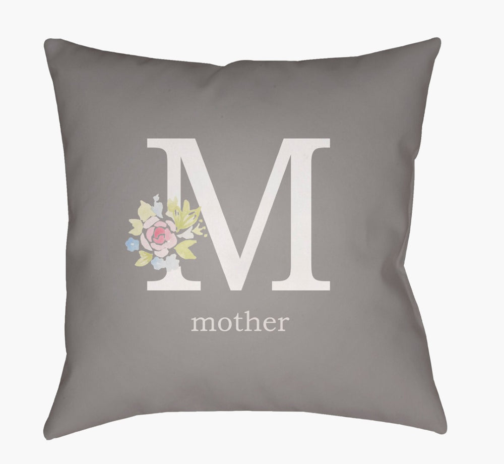 Livabliss Mother Woven Texture Square Accent Pillow Rustic Farmhouse Style for Sofa or Bed WMOM012-1818