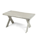 Christopher Knight Home® - Noble House - Esmeralda Indoor Farmhouse Acacia Wood Coffee Table, Light Grey