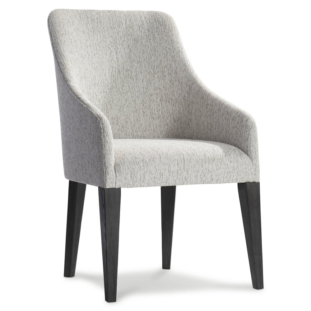 Bernhardt Bernhardt Prado Arm Chair — Fully Upholstered Rustic Modern Seat With Porcini Ash Legs, Curved Arms, Durable Construction 324546B