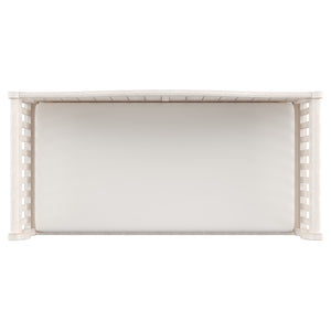 Homelegance By Top-Line Esteban Traditional Wood Slat Daybed White Rubberwood