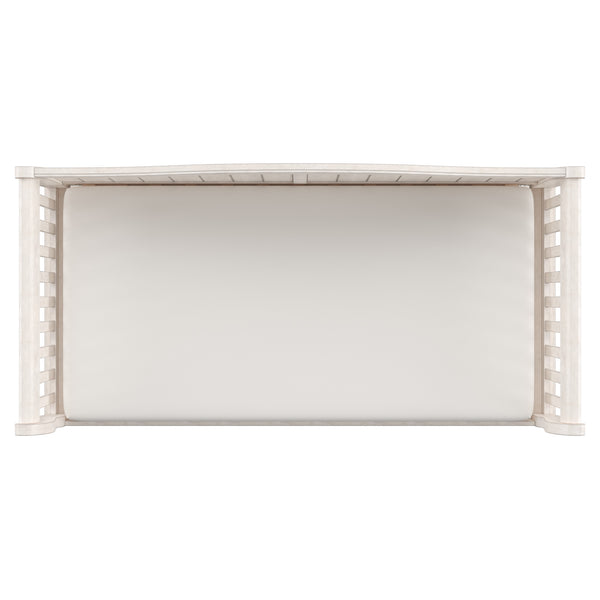 Homelegance By Top-Line Esteban Traditional Wood Slat Daybed White Rubberwood