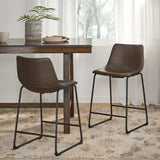 Christopher Knight Home® - Noble House - Cedric Vintage Brown Counter Stool