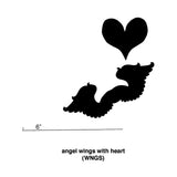 Angel Wings with Heart Cookie Cutter - Set of 6 WNGS/S6 Elk Home