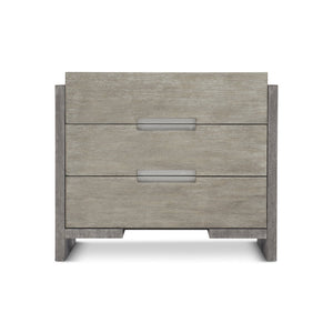 Bernhardt Bernhardt Foundations Nightstand With Cerused Acacia Grain, 3 Soft-Closing Drawers & Usb Charging 306232