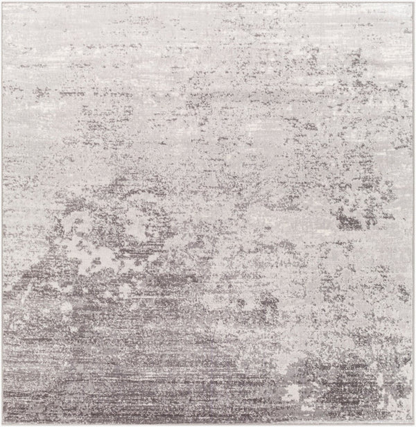 Livabliss Wanderlust Polyester Area Rug Machine Woven Minimalist Style for Modern Interiors Light Slate, Wh 6'7" x 6'7" Square WNL2310-67SQ