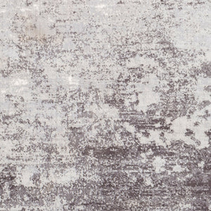 Livabliss Wanderlust Polyester Area Rug Machine Woven Minimalist Style for Modern Interiors Light Slate, Wh 6'7" x 6'7" Round WNL2310-67RD