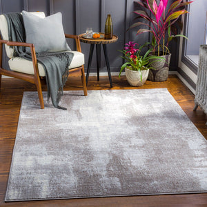 Livabliss Wanderlust Geometric Polyester Area Rug Machine Woven for Entryways and Hallways Taupe, Charcoal 2' x 2'11" WNL2322-23
