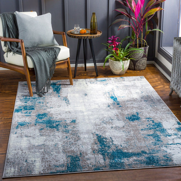Livabliss Wanderlust Contemporary Polyester Accent Rug for Entryways Bathrooms and Bedrooms Medium Gray, De 2' x 2'11" WNL2324-23