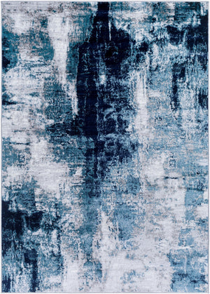 Livabliss Wanderlust Geometric Polyester Area Rug Machine Woven in Turkey for Entryways and Bedrooms Ink Blue, Mediu 8'10" x 12'4" WNL2326-810124