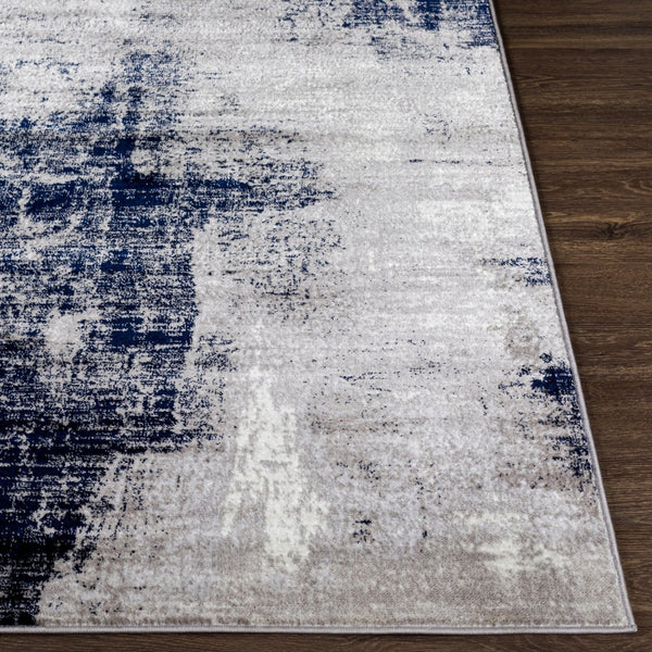 Livabliss Wanderlust Geometric Polyester Indoor Rug Machine Woven in Turkey for Modern Interiors Denim, Medium G 8'10" x 12'4" WNL2327-810124