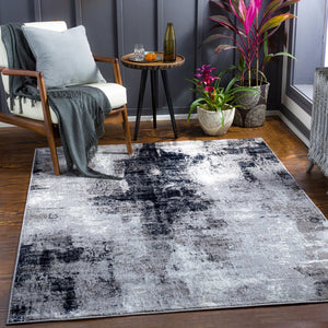 Livabliss Wanderlust Geometric Polyester Indoor Rug Machine Woven in Turkey for Modern Interiors Denim, Medium G 8'10" x 12'4" WNL2327-810124