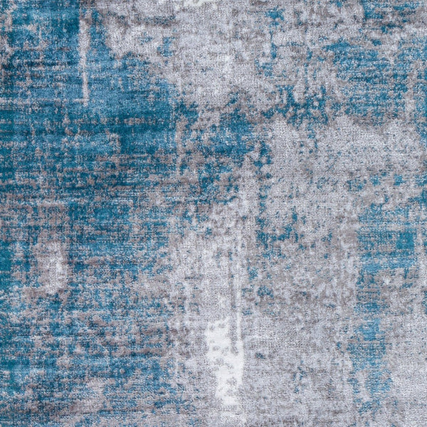 Livabliss Wanderlust Geometric Polyester Area Rug Turkish Woven for Modern Minimalist Living Spaces Denim, Medium G 6'7" x 9' WNL2328-679