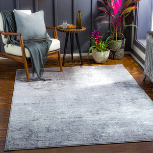 Livabliss Wanderlust Geometric Polyester Area Rug Turkish Woven Modern Accent for Any Room Medium Gray, Cr 8'10" x 12'4" WNL2330-810124