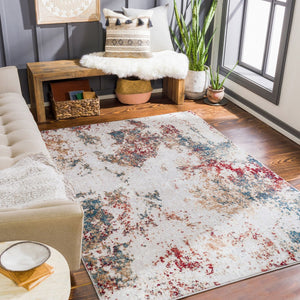 Livabliss Wanderlust Machine Woven Polyester Rug Turkey Crafted Medium Pile Hallway Accent Rust, Light Bei 5'3" x 7'3" WNL2334-5373