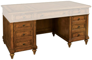 Hekman Furniture 7-9100p Stylish Peds & Modesty Panel By  - Enhance Your Space With Elegance Urban Ash Burl Peds & Modesty Panel 79110p