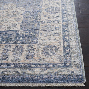 Safavieh Winston 198 WNT198 Power Loomed Transitional Rug Blue / Creme WNT198M-24
