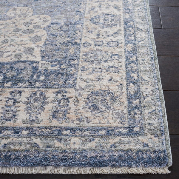 Safavieh Winston 198 WNT198 Power Loomed Transitional Rug Blue / Creme WNT198M-24