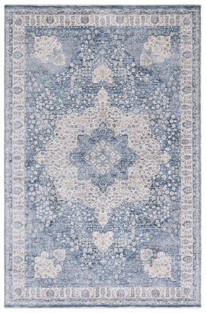 Safavieh Winston 198 WNT198 Power Loomed Transitional Rug Blue / Creme WNT198M-24