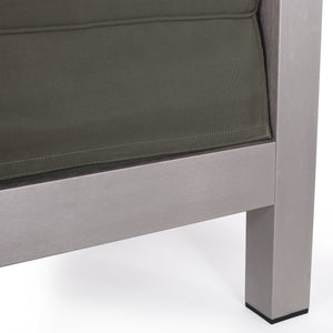 English Elm Christopher Knight Home® - AVIARA Aluminum Club Chair with Deep Seating and Low-Profile Design, Durable 400 lb Capacity, Compact Natural 64077.00