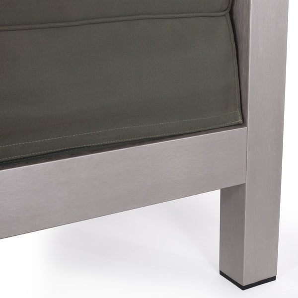 English Elm Christopher Knight Home® - AVIARA Aluminum Club Chair with Deep Seating and Low-Profile Design, Durable 400 lb Capacity, Compact Natural 64077.00