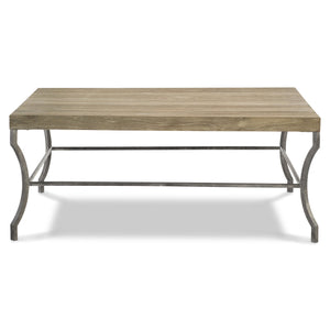 Bernhardt Bernhardt Tribeca Cocktail Table — 44" Wire‑Brushed Aurum Oak Top With Textured Barlow Steel Legs 333022