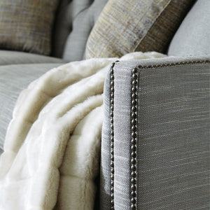 Bernhardt Bernhardt Candace Extra‑Long Curved Sofa 96" — Tufted Back, Nailhead Trim, Pocketed Frame Comfort - Made to Order B7277A