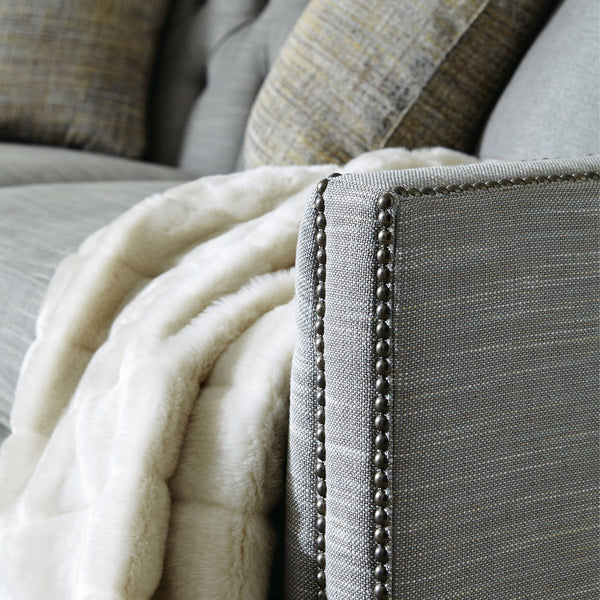 Bernhardt Bernhardt Candace Extra‑Long Curved Sofa 96" — Tufted Back, Nailhead Trim, Pocketed Frame Comfort - Made to Order B7277A