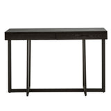 Homelegance By Top-Line Saskai Wood Finish Sofa Table with Two Drawers Black MDF