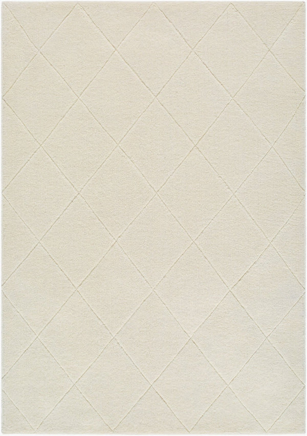 Livabliss Wooly Hand Tufted Wool Blend Accent Rug for Entryway Bathroom or Reading Nook Ivory, Cream 2' x 3' WOL2300-23