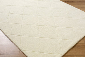 Livabliss Wooly Hand Tufted Wool Blend Accent Rug for Entryway Bathroom or Reading Nook Ivory, Cream 2' x 3' WOL2300-23