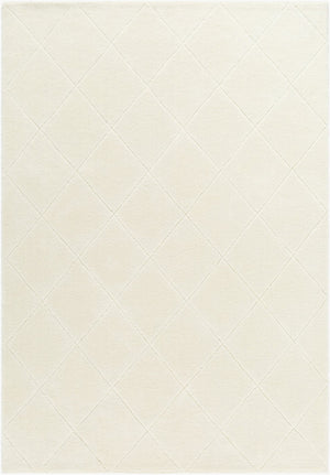 Livabliss Wooly Hand Tufted Wool Blend Accent Rug for Entryway Bathroom or Reading Nook Ivory, Cream 6' x 9' WOL2300-69