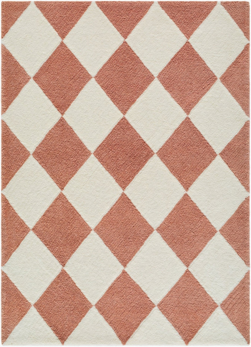 Livabliss Wooly Hand Tufted Wool Blend Accent Rug Plush Artisan Craftsmanship for Entryways Terracotta, Ivo 8' x 10' WOL2302-810