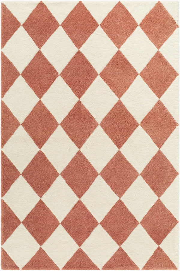 Livabliss Wooly Hand Tufted Wool Blend Accent Rug Plush Artisan Craftsmanship for Entryways Terracotta, Ivo 6' x 9' WOL2302-69