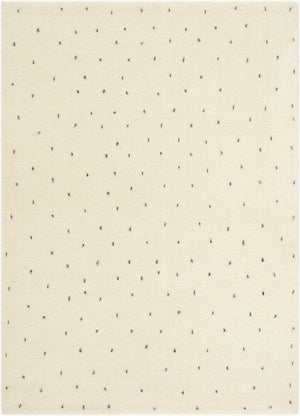 Livabliss Wooly Hand Tufted Wool Blend Area Rug for Entryway Bedroom or Kitchen Soft Medium Pile Ivory, Charcoal 2' x 3' WOL2303-23