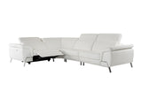 VIG Furniture Lamod Italia Wonder - Italian Modern White Leather Sectional Sofa with Recliners VGDTWONDER-WHT-SECT