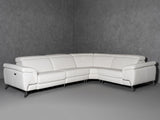 VIG Furniture Lamod Italia Wonder - Italian Modern White Leather Sectional Sofa with Recliners VGDTWONDER-WHT-SECT