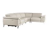 VIG Furniture Lamod Italia Wonder - Italian Modern Grey Leather Sectional Sofa with Recliners VGDTWONDER-GRY