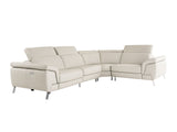 VIG Furniture Lamod Italia Wonder - Italian Modern Grey Leather Sectional Sofa with Recliners VGDTWONDER-GRY