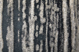 Feizy Rugs Micah Polyester/Polypropylene Machine Made Scandinavian Rug Black/Silver/Taupe 5' x 8'