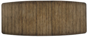 Hooker Furniture Sundance Rustic Rectangle Dining Table With 18" Expandable Leaf, Cliffside Finish, Seats 8–10 6015-75207-89