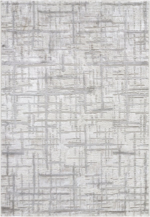 Livabliss Wolly Art Deco Machine Woven Polypropylene Rug for Living Room and Dining Spaces Ivory, Medium G 5'3" x 7' WOY2303-537