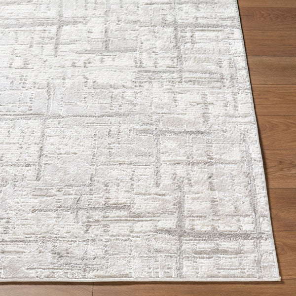 Livabliss Wolly Art Deco Machine Woven Polypropylene Rug for Living Room and Dining Spaces Ivory, Medium G 5'3" x 7' WOY2303-537