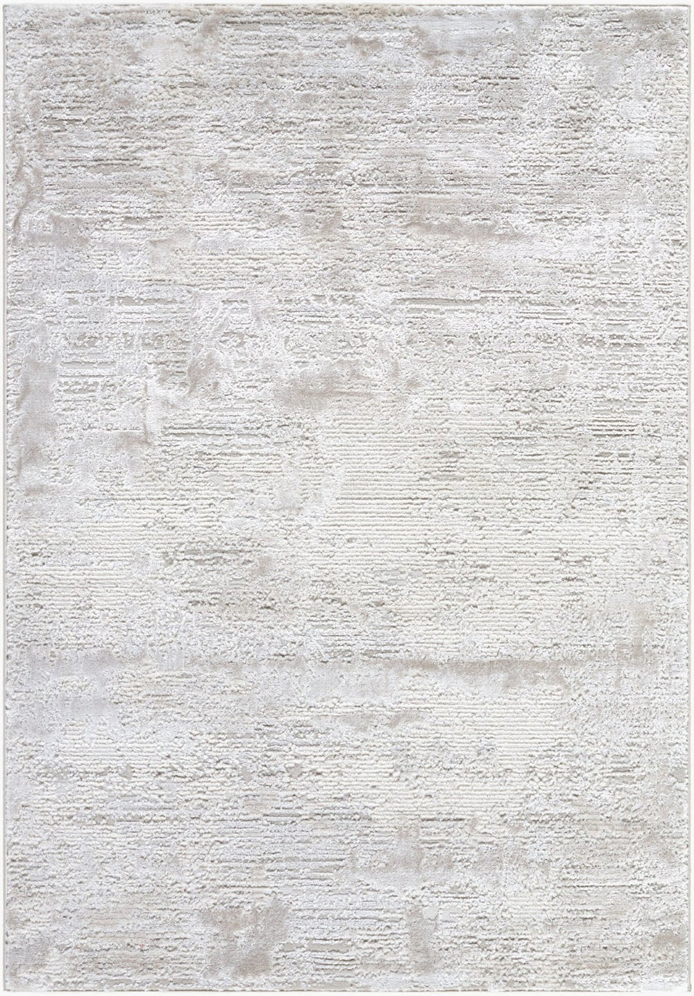 Livabliss Wolly Art Deco Geometric Area Rug Machine Woven Polypropylene Blend for Living Rooms Ivory, Light Gr 5'3" x 7' WOY2305-537