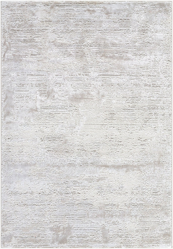 Livabliss Wolly Art Deco Geometric Area Rug Machine Woven Polypropylene Blend for Living Rooms Ivory, Light Gr 5'3" x 7' WOY2305-537