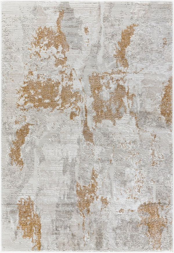Livabliss Wolly Art Deco Machine Woven Polypropylene Area Rug for Living and Dining Rooms Ivory, White 5'3" x 7' WOY2310-537