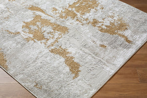 Livabliss Wolly Art Deco Machine Woven Polypropylene Area Rug for Living and Dining Rooms Ivory, White 5'3" x 7' WOY2310-537