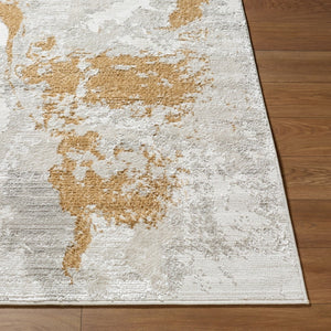 Livabliss Wolly Art Deco Machine Woven Polypropylene Area Rug for Living and Dining Rooms Ivory, White 5'3" x 7' WOY2310-537
